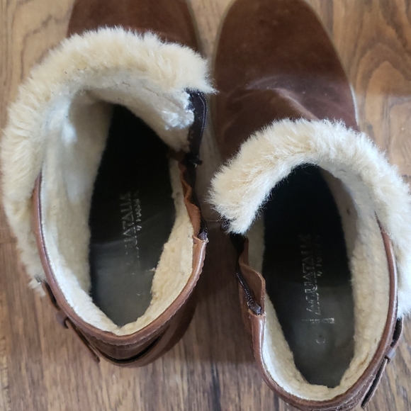 Aquatalia Suede and Shearling Booties - Picture 3 of 4